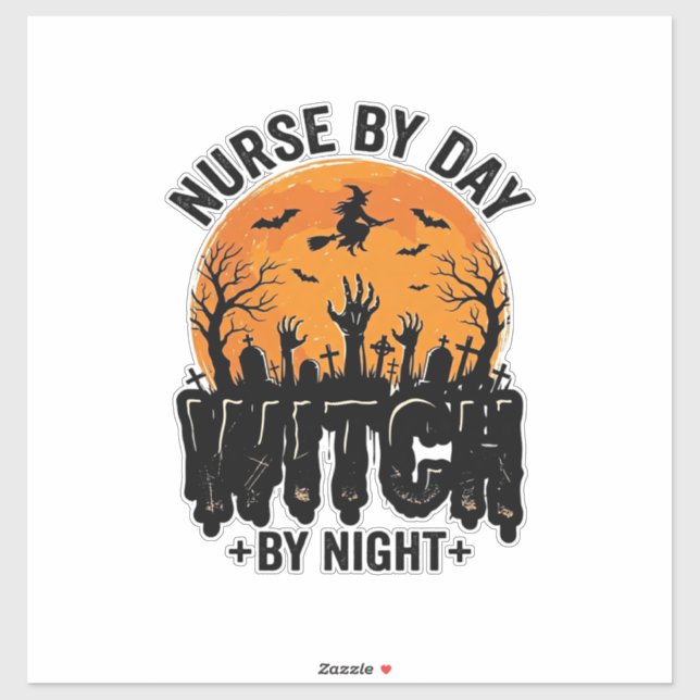 Vintage Nurse Witch Halloween Design_1 (Sheet)