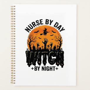 Vintage Nurse Witch Halloween Design_1 Planner