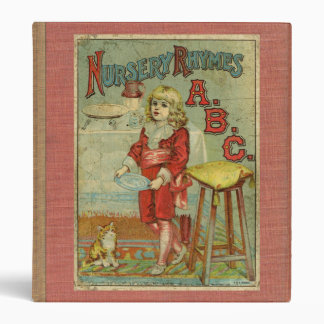 Vintage Nursery Rhymes ABC Children's Book Cover Binder