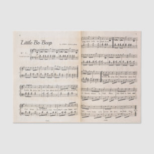 Vintage Nursery Sheet Music Little Bo Beep UK