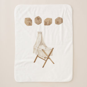 Vintage Nursery Sherpa Blanket