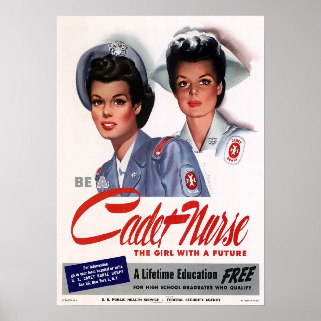 Vintage Nursing Poster (Front)