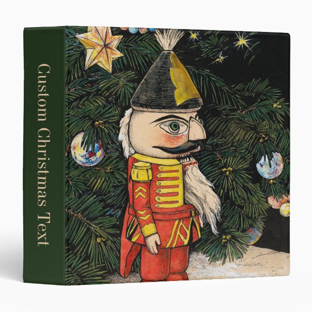 Vintage Nutcracker Under Christmas Tree Binder (Front/Spine)