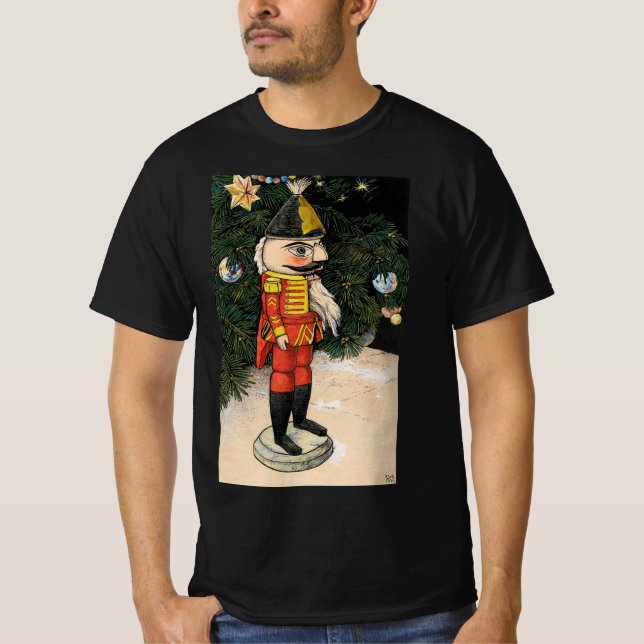 Vintage Nutcracker Under Christmas Tree T-Shirt (Front)