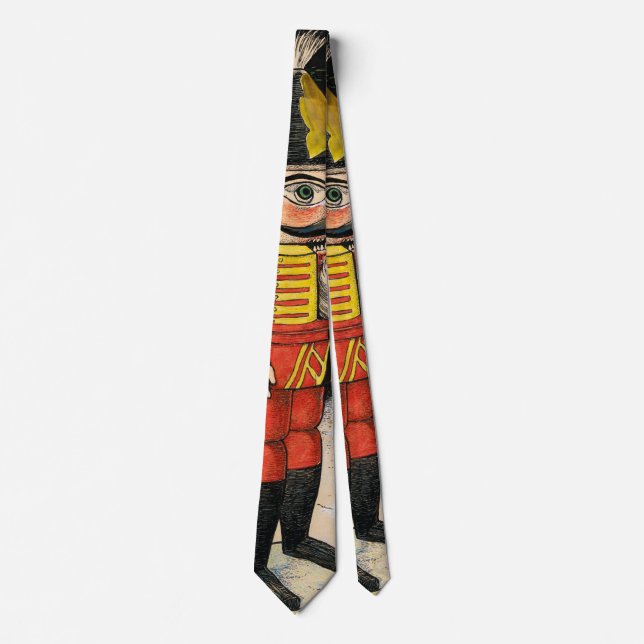 Vintage Nutcracker Under Christmas Tree Tie (Front)