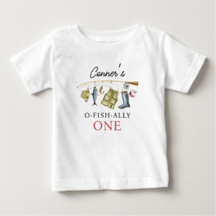 Vintage O-Fish-Ally One 1st Birthday  Baby T-Shirt
