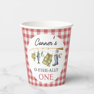 Vintage O-Fish-Ally One 1st Birthday  Paper Cups