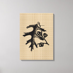 Vintage Oak on Canvas Print