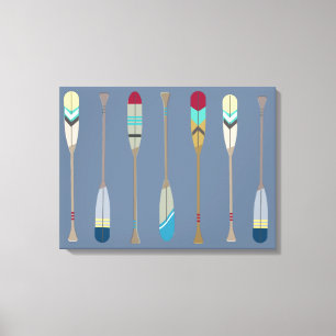 Vintage Oars Canvas Print