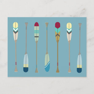 Vintage Oars Postcard
