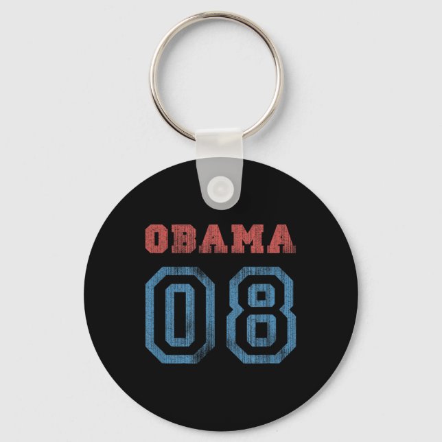 Vintage Obama 08  Keychain (Front)