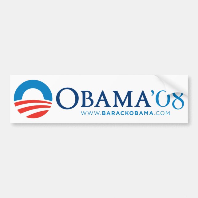 Vintage Obama 2008 Bumper Sticker (Front)
