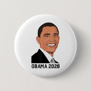 Vintage Obama 2028 Funny Political Patriotic Elect 2 Inch Round Button
