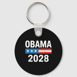 Vintage Obama 2028 Funny Political Patriotic Elect Keychain