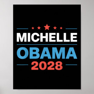 Vintage Obama 2028 Funny Political Patriotic Elect Poster