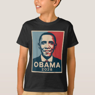 Vintage Obama 2028 Funny Political Patriotic Elect T-Shirt