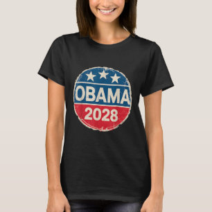 Vintage Obama 2028 Funny Political Patriotic Elect T-Shirt