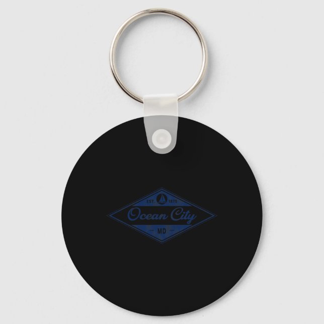Vintage Ocean City  Keychain (Front)