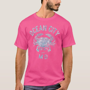Vintage Ocean City Maryland Chesapeake Blue Crab T-Shirt