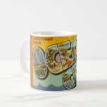 Vintage Ocean City NJ Mug<br><div class="desc">A  vintage postcard greeting from Ocean City,  New Jersey.  If you prefer a different colour background on the mug it's easy to change it!</div>