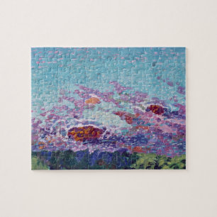 Vintage Ocean Coast Painting by Maurice Denis Jigsaw Puzzle