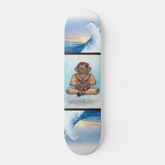 Vintage Ocean Diver Underwater Skateboard (Front)