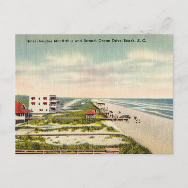 Vintage, Ocean Drive Beach, South Carolina Postcard (Front)