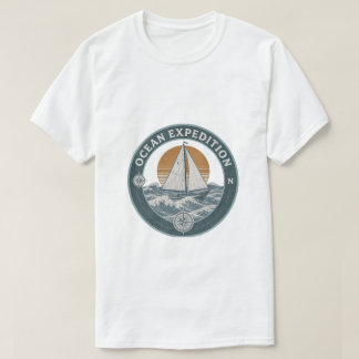 Vintage Ocean Expedition Adventure Sailing Outdoor T-Shirt