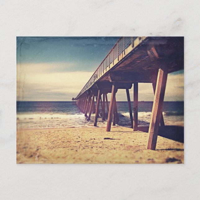 Vintage Ocean Pier Postcard (Front)