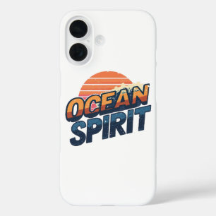 Vintage "Ocean Spirit" Beach Vibe iPhone 16 Case