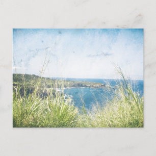 Vintage Ocean View   Postcard