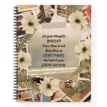 Vintage Ocean View Pressed Floral