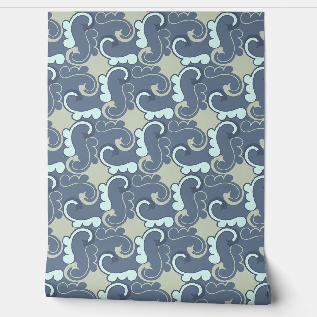 Vintage Ocean Wave Wallpaper (Unrolling)