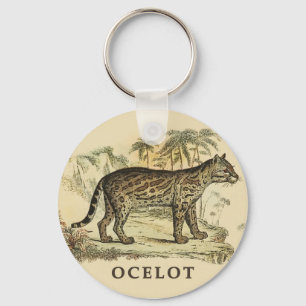Vintage Ocelot Keychain