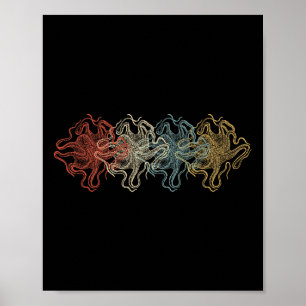 Vintage Octopus Animal Environmental Gifts  Poster