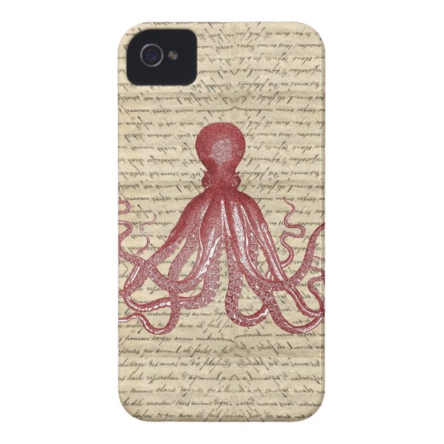 Vintage octopus Case-Mate iPhone case (Back)