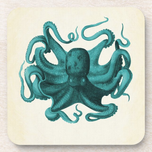 Vintage Octopus Coaster (Front)