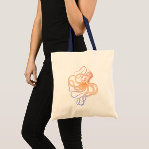Vintage Octopus Illustration Tote Bag