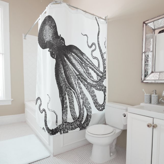 Vintage Octopus in Black V2 (In Situ)