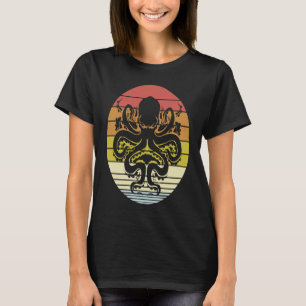 Vintage Octopus Kraken Ocean Cephalopod Sea Retro T-Shirt