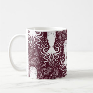 vintage Octopus pattern. Coffee Mug