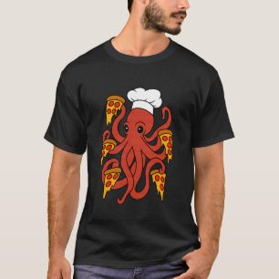 Vintage Octopus Pizza T-Shirt