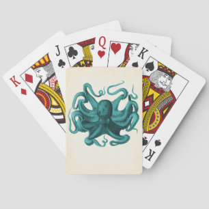 Vintage Octopus Playing Cards