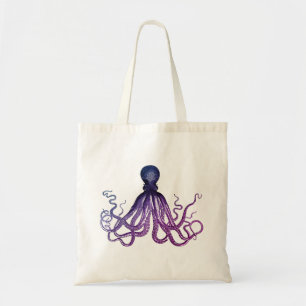 Vintage Octopus Sealife Tote Bag
