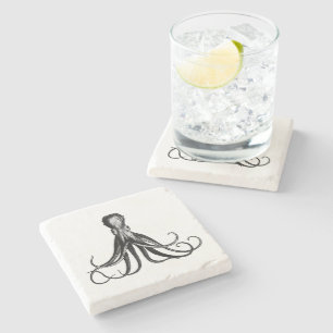Vintage Octopus Stone Coaster