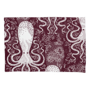 Vintage Octopus: Underwater Pattern Splendour Pillowcase