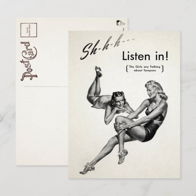 Vintage Odd Advertisement Postcard  (Front/Back)