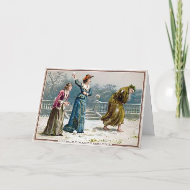 Vintage Odd Mean Ladies Christmas Card (Front)