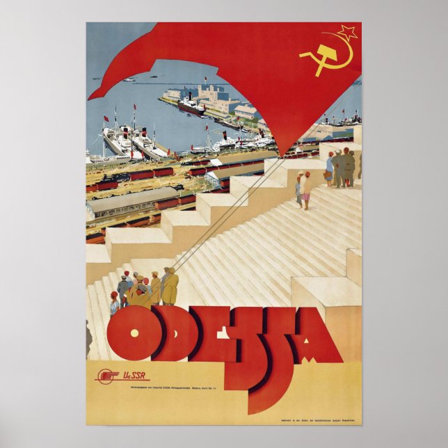 Vintage Odessa Travel Poster (Front)