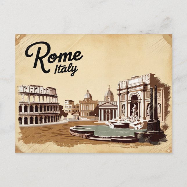 Vintage of Rome, Italy Postcard (Front)